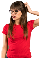 žena s rozbitými brýlemi žena s rozbitými brýlemi